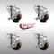 Service Caster 3 Inch SS High Temp Glass Filled Nylon Swivel Top Plate Caster Set with Brake SCC-SS20S314-GFNSHT-TLB-4 - alternate 3